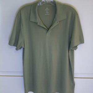 H&M Men's Green Polo Shirt